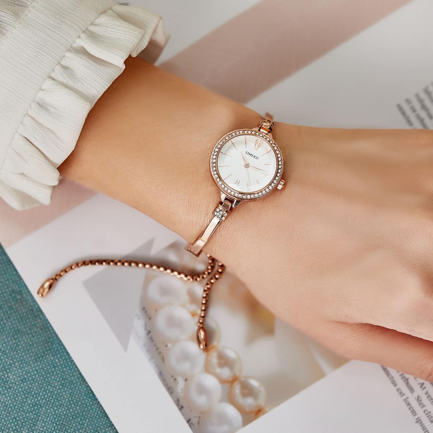 Glazed Round Bracelet Watch